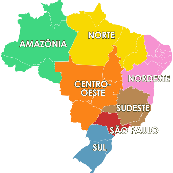BAHAI - Mapa do Brasil